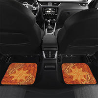 Personalised Tonga Tailulu College Car Mats Since 1967 Special Kupesi Pattern Version 1 LT9 Set 2pcs - Back Gold - Polynesian Pride
