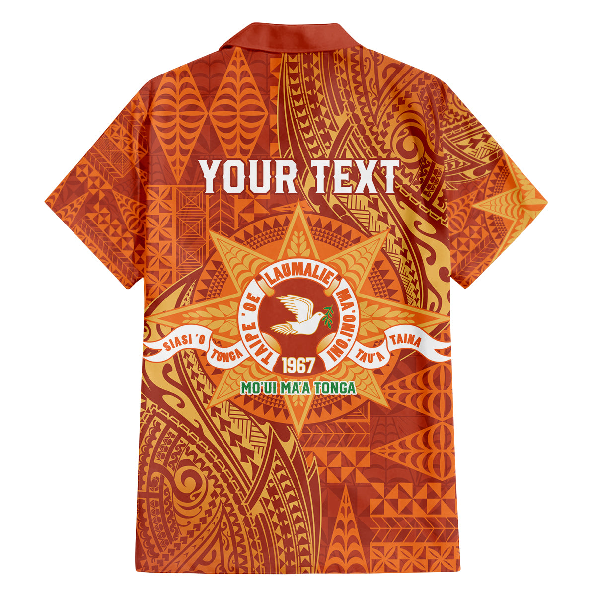 Personalised Tonga Tailulu College Family Matching Puletasi and Hawaiian Shirt Since 1967 Special Kupesi Pattern Version 1 LT9 - Polynesian Pride