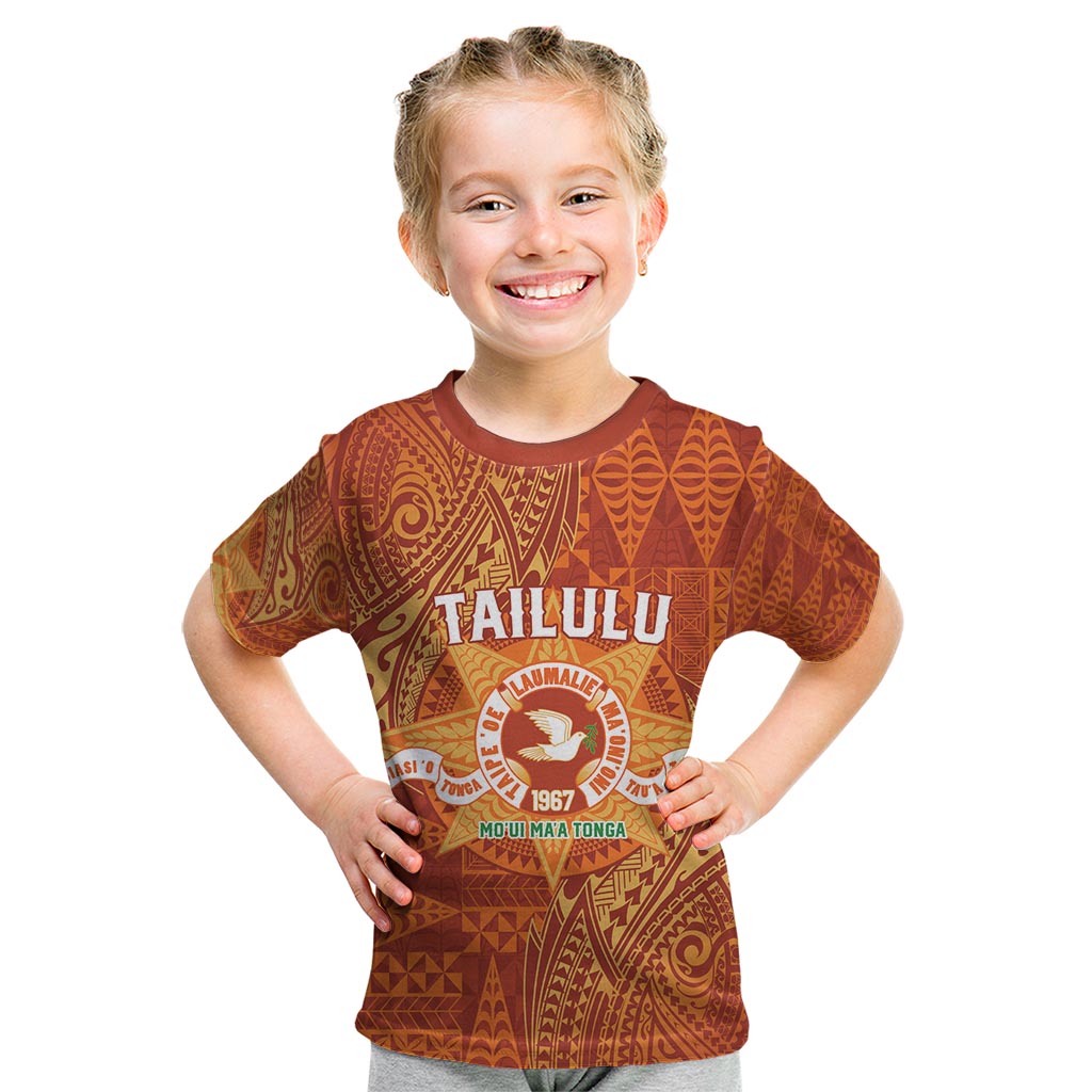 Personalised Tonga Tailulu College Kid T Shirt Since 1967 Special Kupesi Pattern Version 1