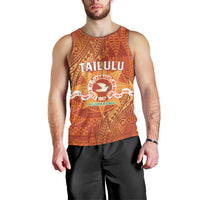 Personalised Tonga Tailulu College Men Tank Top Since 1967 Special Kupesi Pattern Version 1 LT9 - Polynesian Pride