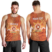 Personalised Tonga Tailulu College Men Tank Top Since 1967 Special Kupesi Pattern Version 1 LT9 - Polynesian Pride