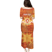 Personalised Tonga Tailulu College Puletasi Since 1967 Special Kupesi Pattern Version 1 LT9 - Polynesian Pride