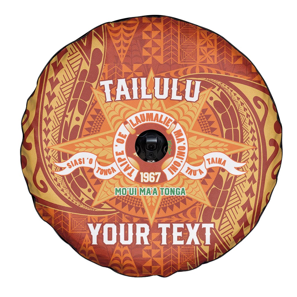 Personalised Tonga Tailulu College Spare Tire Cover Since 1967 Special Kupesi Pattern Version 1 LT9 - Polynesian Pride