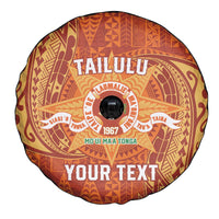 Personalised Tonga Tailulu College Spare Tire Cover Since 1967 Special Kupesi Pattern Version 1 LT9 - Polynesian Pride