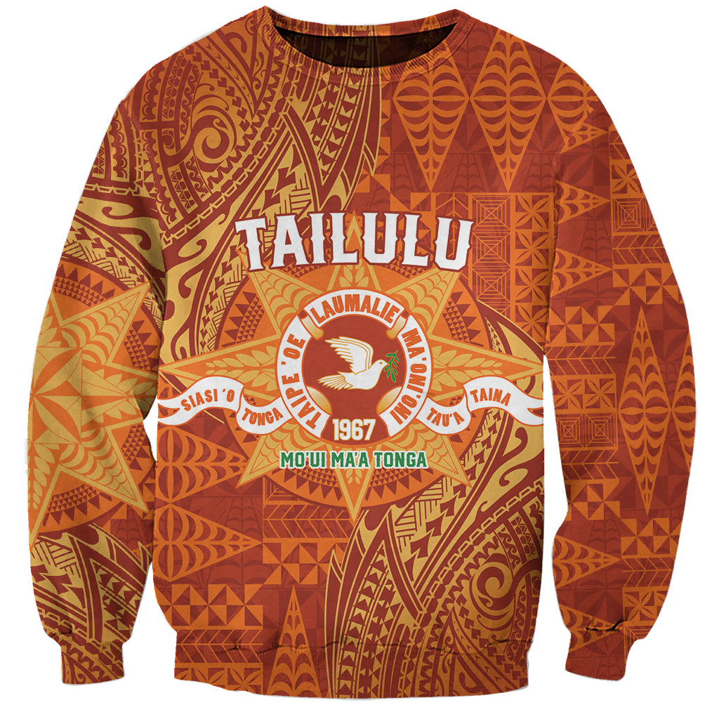 Personalised Tonga Tailulu College Sweatshirt Since 1967 Special Kupesi Pattern Version 1