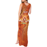 Personalised Tonga Tailulu College Tank Maxi Dress Since 1967 Special Kupesi Pattern Version 1 LT9 - Polynesian Pride