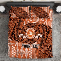 Personalised Tonga Tailulu College Bedding Set Since 1967 Special Kupesi Pattern Version 2 LT9 Black - Polynesian Pride