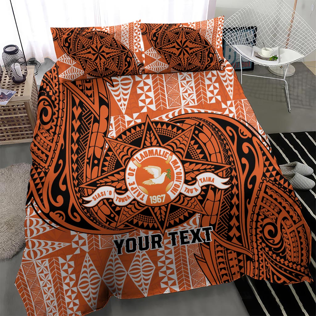 Personalised Tonga Tailulu College Bedding Set Since 1967 Special Kupesi Pattern Version 2 LT9 - Polynesian Pride