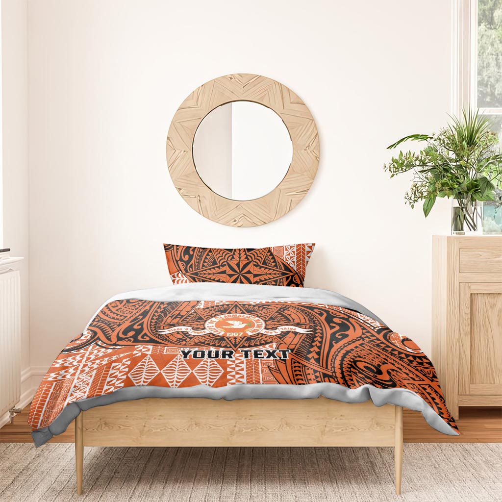 Personalised Tonga Tailulu College Bedding Set Since 1967 Special Kupesi Pattern Version 2 LT9 - Polynesian Pride