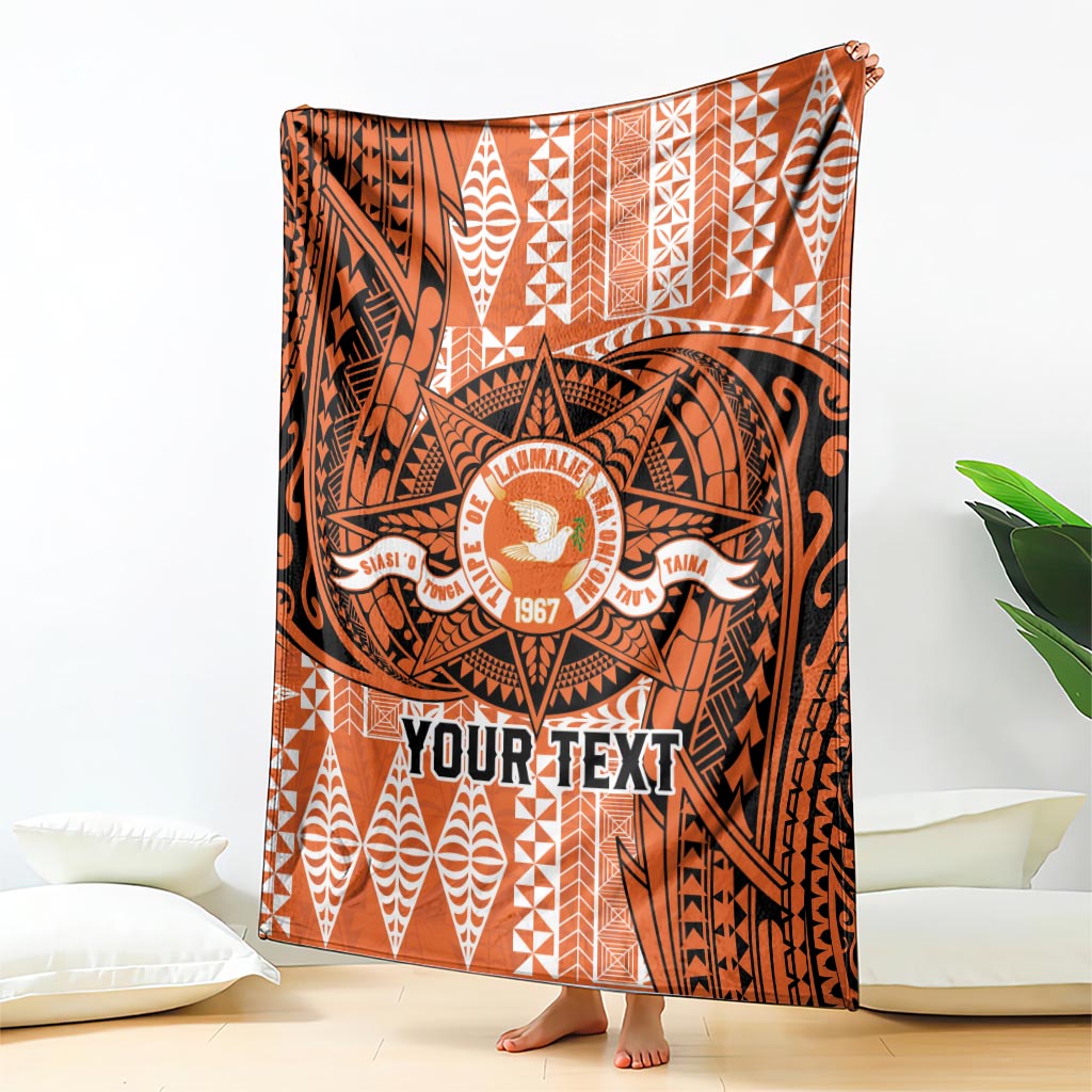 Personalised Tonga Tailulu College Blanket Since 1967 Special Kupesi Pattern Version 2 LT9 - Polynesian Pride