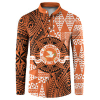 Personalised Tonga Tailulu College Button Sweatshirt Since 1967 Special Kupesi Pattern Version 2 LT9 Black - Polynesian Pride