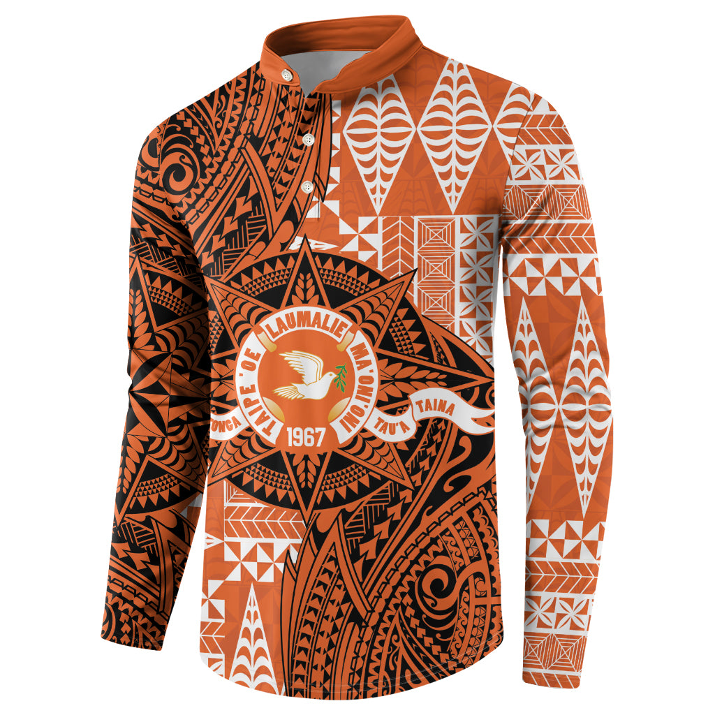 Personalised Tonga Tailulu College Button Sweatshirt Since 1967 Special Kupesi Pattern Version 2 LT9 - Polynesian Pride