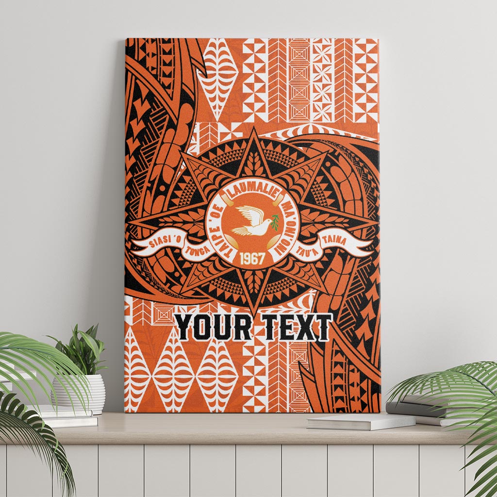 Personalised Tonga Tailulu College Canvas Wall Art Since 1967 Special Kupesi Pattern Version 2 LT9 - Polynesian Pride
