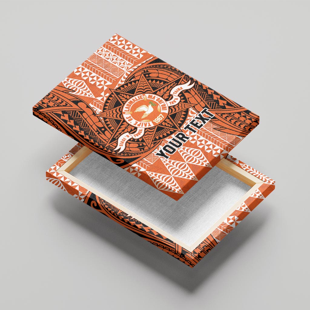 Personalised Tonga Tailulu College Canvas Wall Art Since 1967 Special Kupesi Pattern Version 2 LT9 - Polynesian Pride