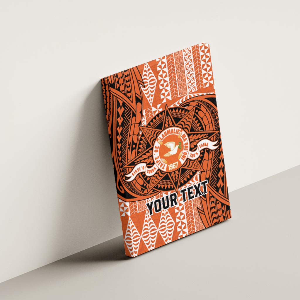 Personalised Tonga Tailulu College Canvas Wall Art Since 1967 Special Kupesi Pattern Version 2 LT9 - Polynesian Pride