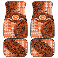 Personalised Tonga Tailulu College Car Mats Since 1967 Special Kupesi Pattern Version 2 LT9 - Polynesian Pride