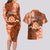 Personalised Tonga Tailulu College Couples Matching Long Sleeve Bodycon Dress and Hawaiian Shirt Since 1967 Special Kupesi Pattern Version 2
