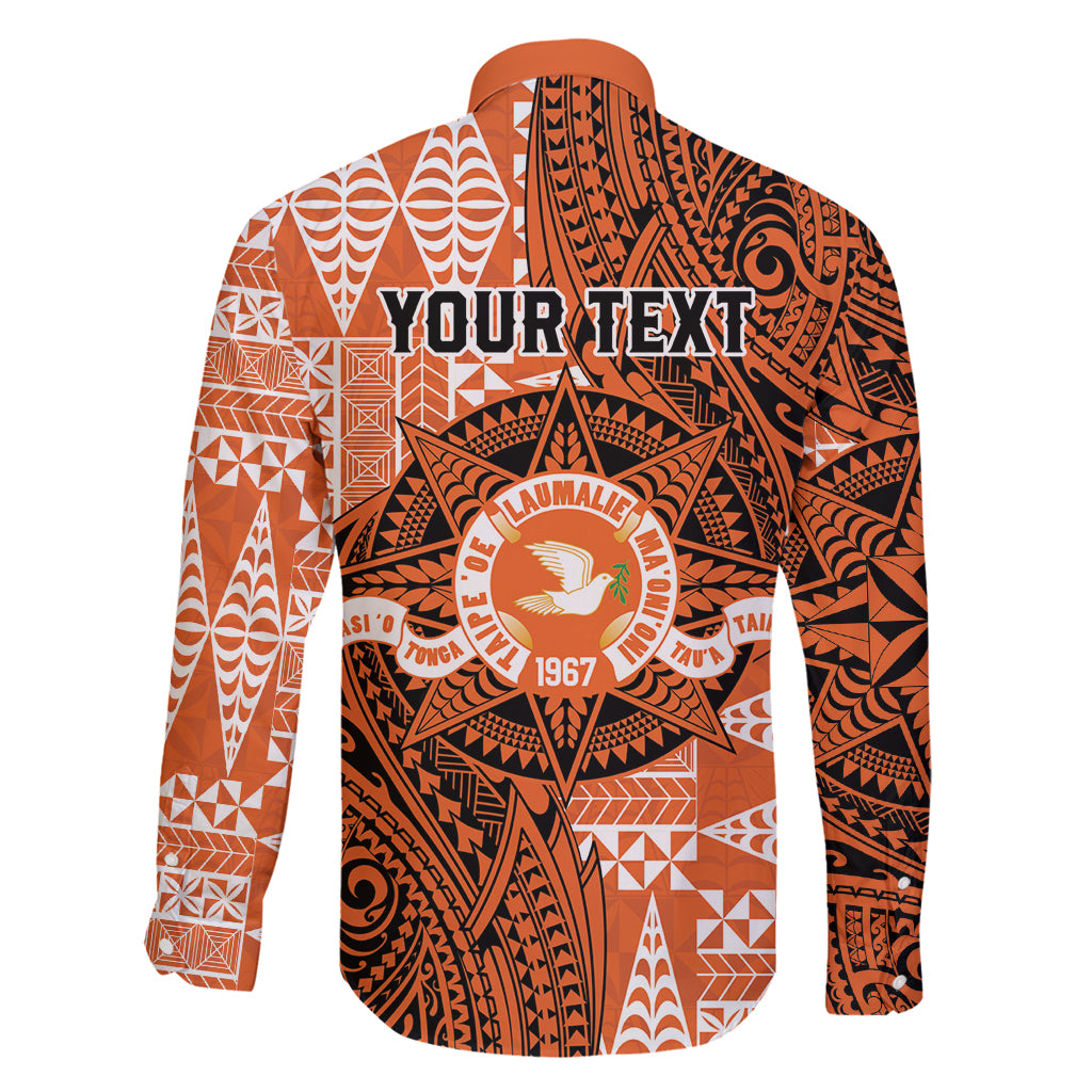 Personalised Tonga Tailulu College Family Matching Long Sleeve Bodycon Dress and Hawaiian Shirt Since 1967 Special Kupesi Pattern Version 2 LT9 - Polynesian Pride