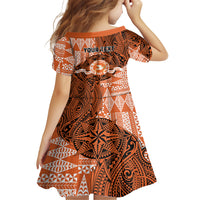 Personalised Tonga Tailulu College Family Matching Tank Maxi Dress and Hawaiian Shirt Since 1967 Special Kupesi Pattern Version 2 LT9 - Polynesian Pride