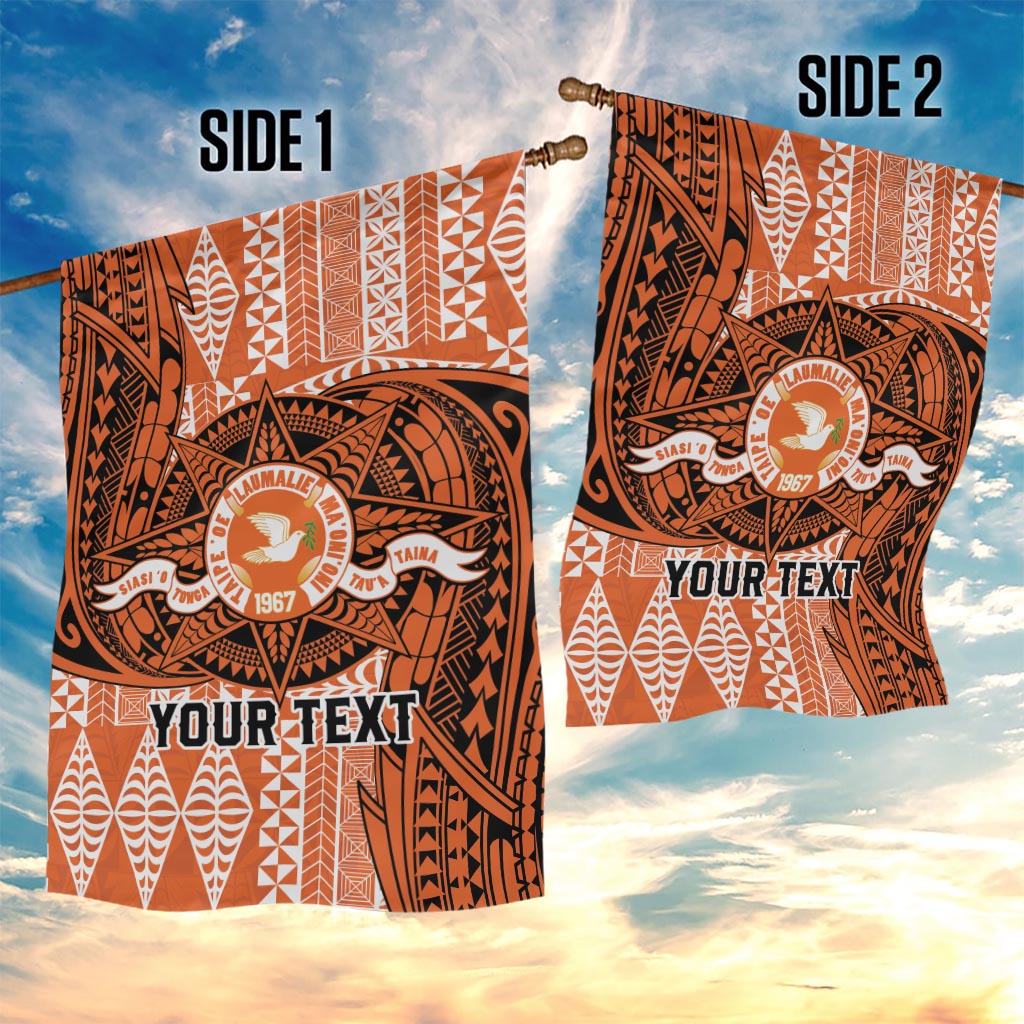 Personalised Tonga Tailulu College Garden Flag Since 1967 Special Kupesi Pattern Version 2 LT9 - Polynesian Pride