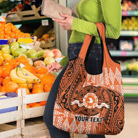Personalised Tonga Tailulu College Grocery Bag Since 1967 Special Kupesi Pattern Version 2 LT9 - Polynesian Pride