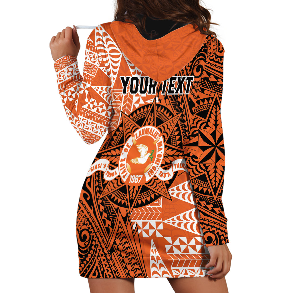 Personalised Tonga Tailulu College Hoodie Dress Since 1967 Special Kupesi Pattern Version 2 LT9 - Polynesian Pride