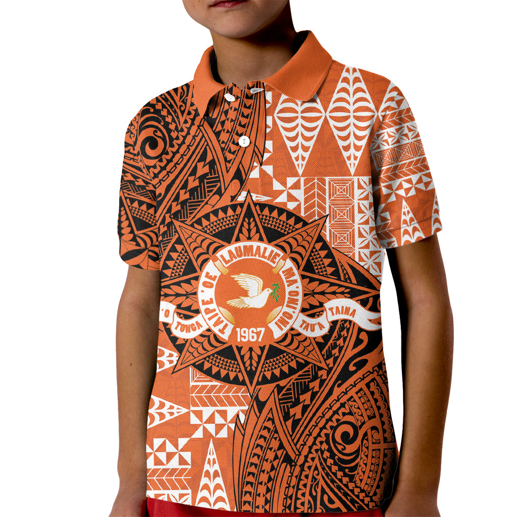 Personalised Tonga Tailulu College Kid Polo Shirt Since 1967 Special Kupesi Pattern Version 2