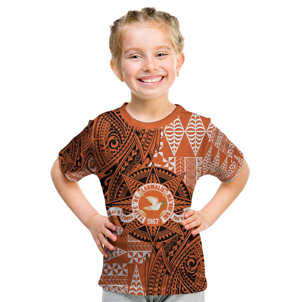 Personalised Tonga Tailulu College Kid T Shirt Since 1967 Special Kupesi Pattern Version 2