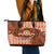 Personalised Tonga Tailulu College Leather Tote Bag Since 1967 Special Kupesi Pattern Version 2