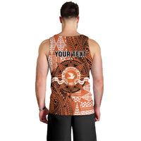 Personalised Tonga Tailulu College Men Tank Top Since 1967 Special Kupesi Pattern Version 2 LT9 - Polynesian Pride