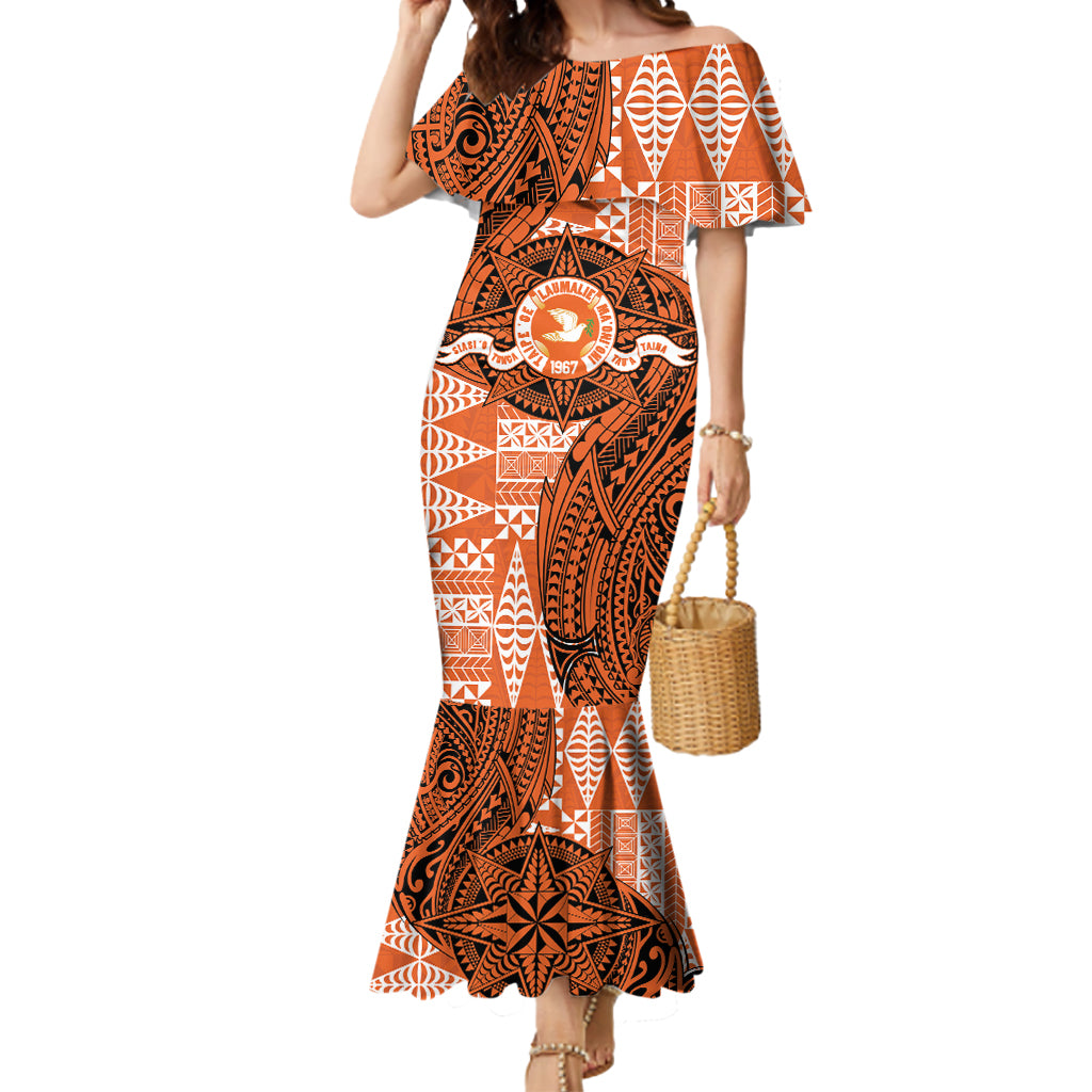Personalised Tonga Tailulu College Mermaid Dress Since 1967 Special Kupesi Pattern Version 2