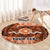 Personalised Tonga Tailulu College Round Carpet Since 1967 Special Kupesi Pattern Version 2