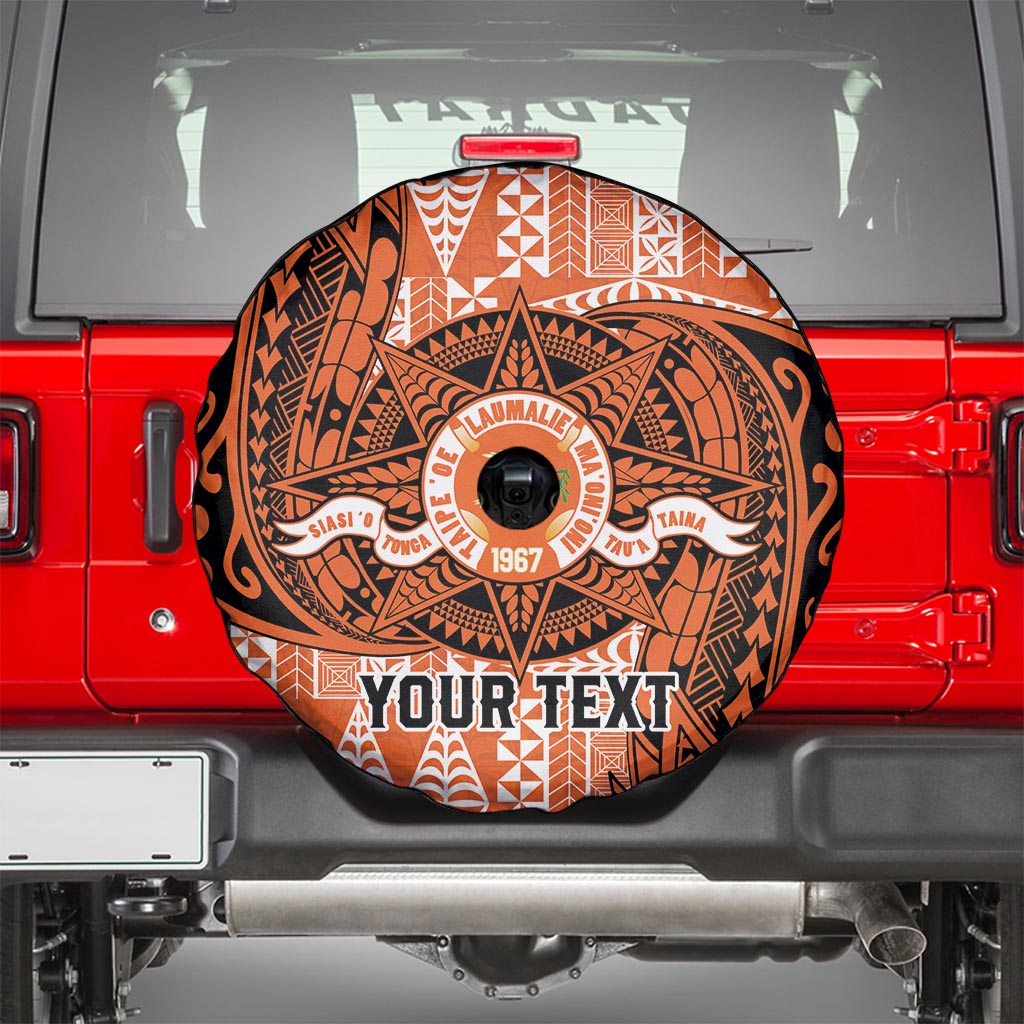 Personalised Tonga Tailulu College Spare Tire Cover Since 1967 Special Kupesi Pattern Version 2 LT9 - Polynesian Pride