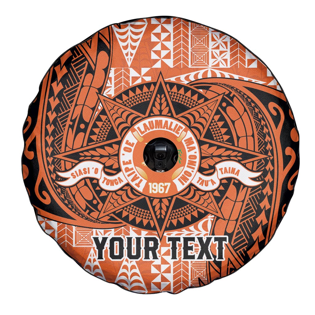 Personalised Tonga Tailulu College Spare Tire Cover Since 1967 Special Kupesi Pattern Version 2 LT9 - Polynesian Pride