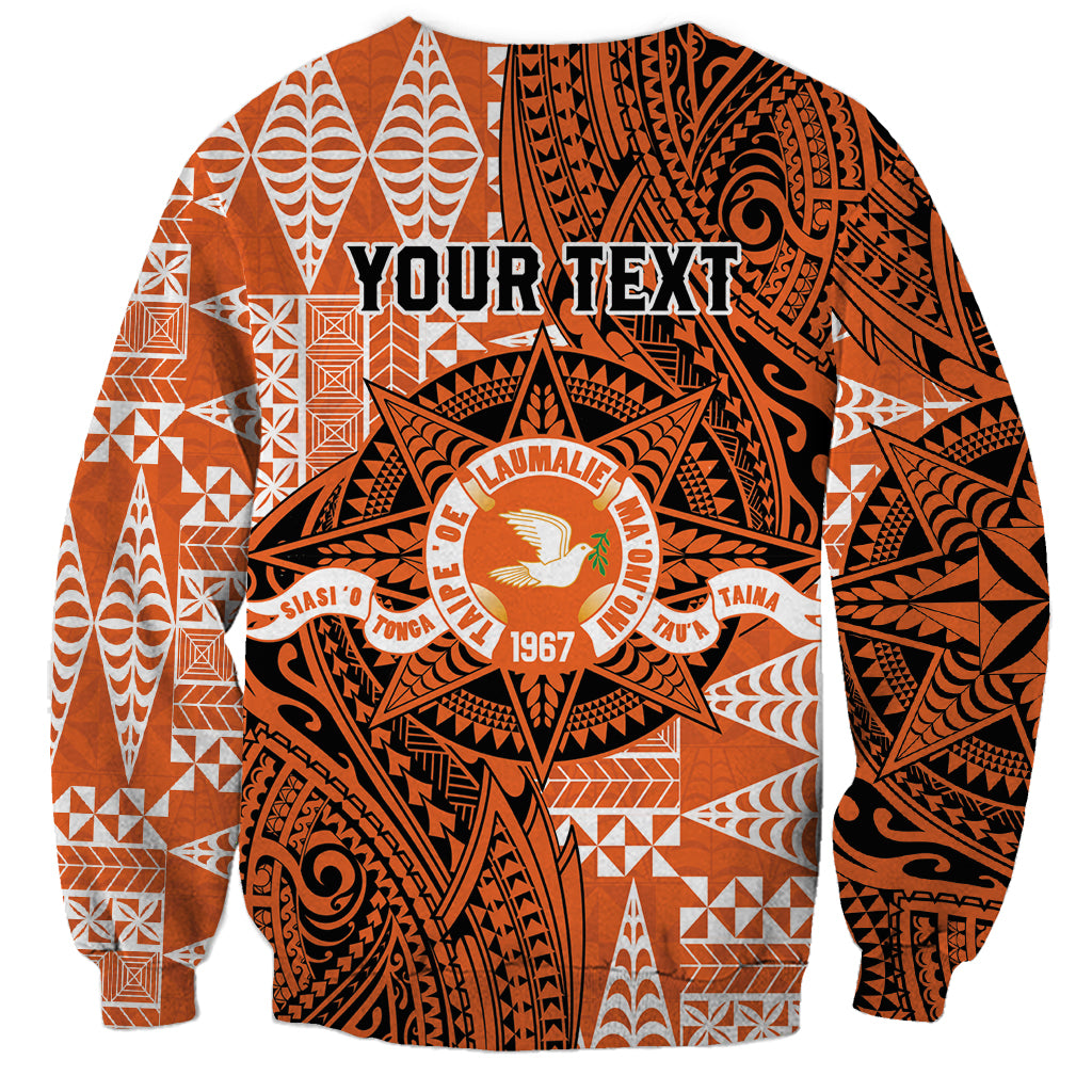 Personalised Tonga Tailulu College Sweatshirt Since 1967 Special Kupesi Pattern Version 2 LT9 - Polynesian Pride