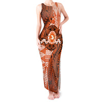 Personalised Tonga Tailulu College Tank Maxi Dress Since 1967 Special Kupesi Pattern Version 2 LT9 Women Black - Polynesian Pride