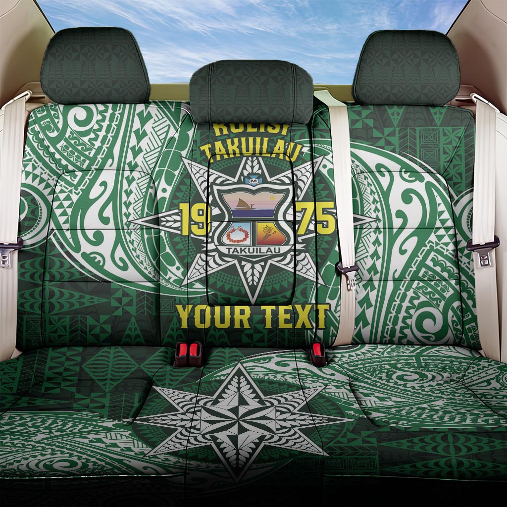 Personalised Tonga Takuilau College Back Car Seat Cover Since 1975 Special Kupesi Pattern