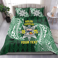 Personalised Tonga Takuilau College Bedding Set Since 1975 Special Kupesi Pattern LT9 - Polynesian Pride