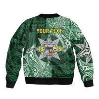 Personalised Tonga Takuilau College Bomber Jacket Since 1975 Special Kupesi Pattern LT9 - Polynesian Pride