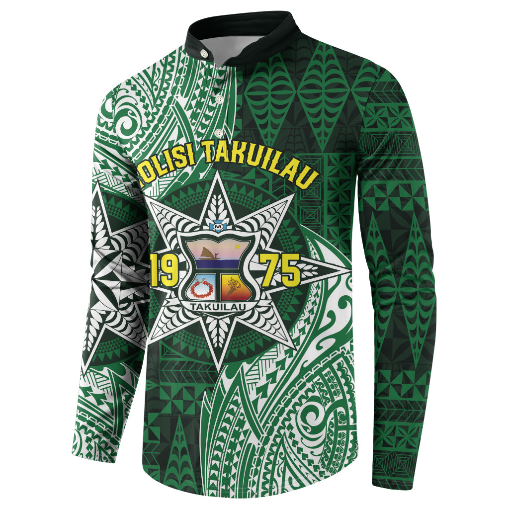 Personalised Tonga Takuilau College Button Sweatshirt Since 1975 Special Kupesi Pattern LT9 - Polynesian Pride