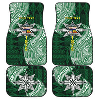 Personalised Tonga Takuilau College Car Mats Since 1975 Special Kupesi Pattern LT9 - Polynesian Pride