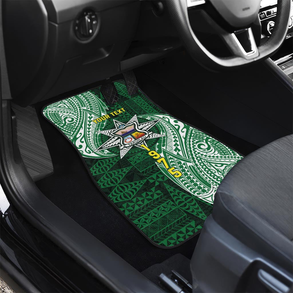 Personalised Tonga Takuilau College Car Mats Since 1975 Special Kupesi Pattern LT9 - Polynesian Pride