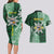 Personalised Tonga Takuilau College Couples Matching Long Sleeve Bodycon Dress and Hawaiian Shirt Since 1975 Special Kupesi Pattern