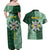 Personalised Tonga Takuilau College Couples Matching Off Shoulder Maxi Dress and Hawaiian Shirt Since 1975 Special Kupesi Pattern