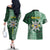 Personalised Tonga Takuilau College Couples Matching Off The Shoulder Long Sleeve Dress and Hawaiian Shirt Since 1975 Special Kupesi Pattern