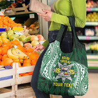 Personalised Tonga Takuilau College Grocery Bag Since 1975 Special Kupesi Pattern LT9 - Polynesian Pride