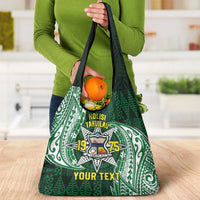 Personalised Tonga Takuilau College Grocery Bag Since 1975 Special Kupesi Pattern LT9 - Polynesian Pride