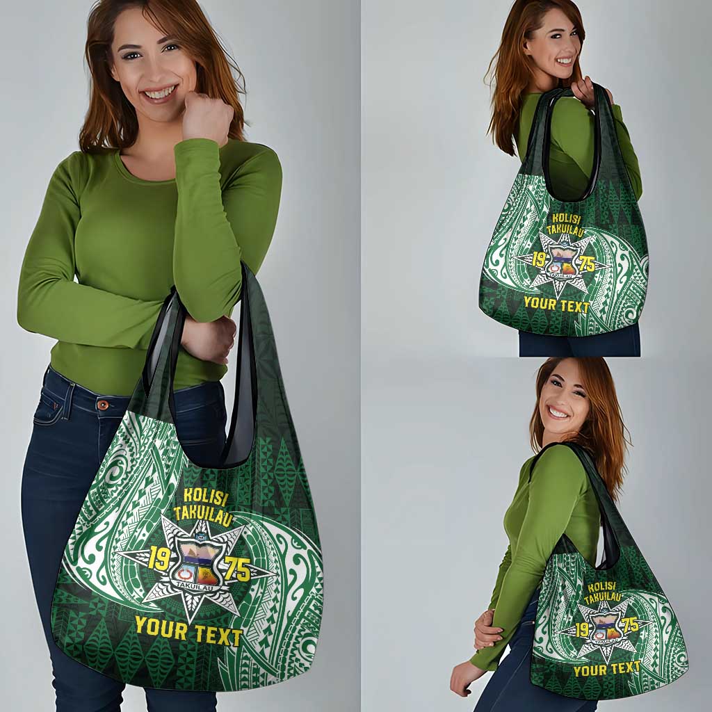 Personalised Tonga Takuilau College Grocery Bag Since 1975 Special Kupesi Pattern LT9 - Polynesian Pride