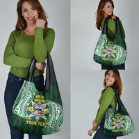 Personalised Tonga Takuilau College Grocery Bag Since 1975 Special Kupesi Pattern LT9 - Polynesian Pride