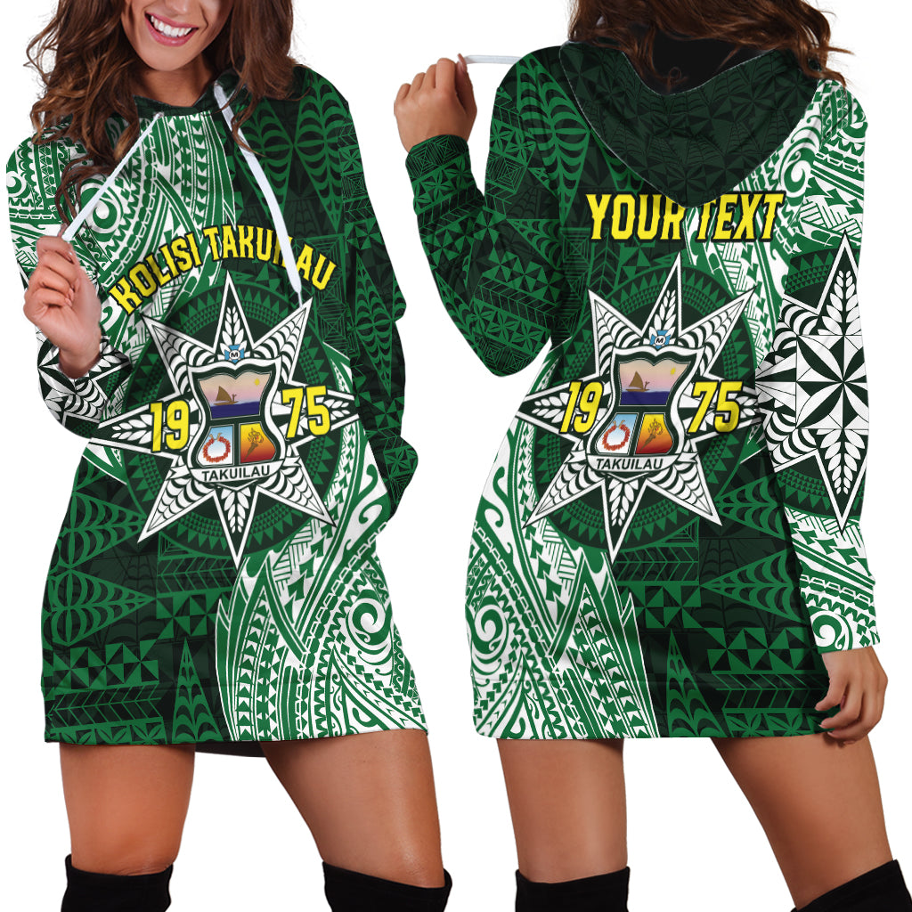 Personalised Tonga Takuilau College Hoodie Dress Since 1975 Special Kupesi Pattern LT9 - Polynesian Pride